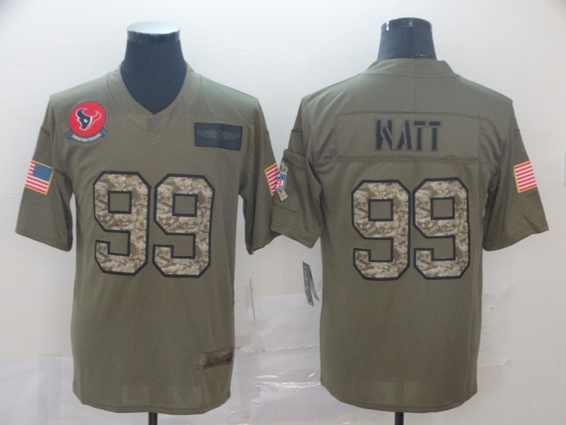 Men's Houston Texans J.J. Watt #99 Brown Jersey